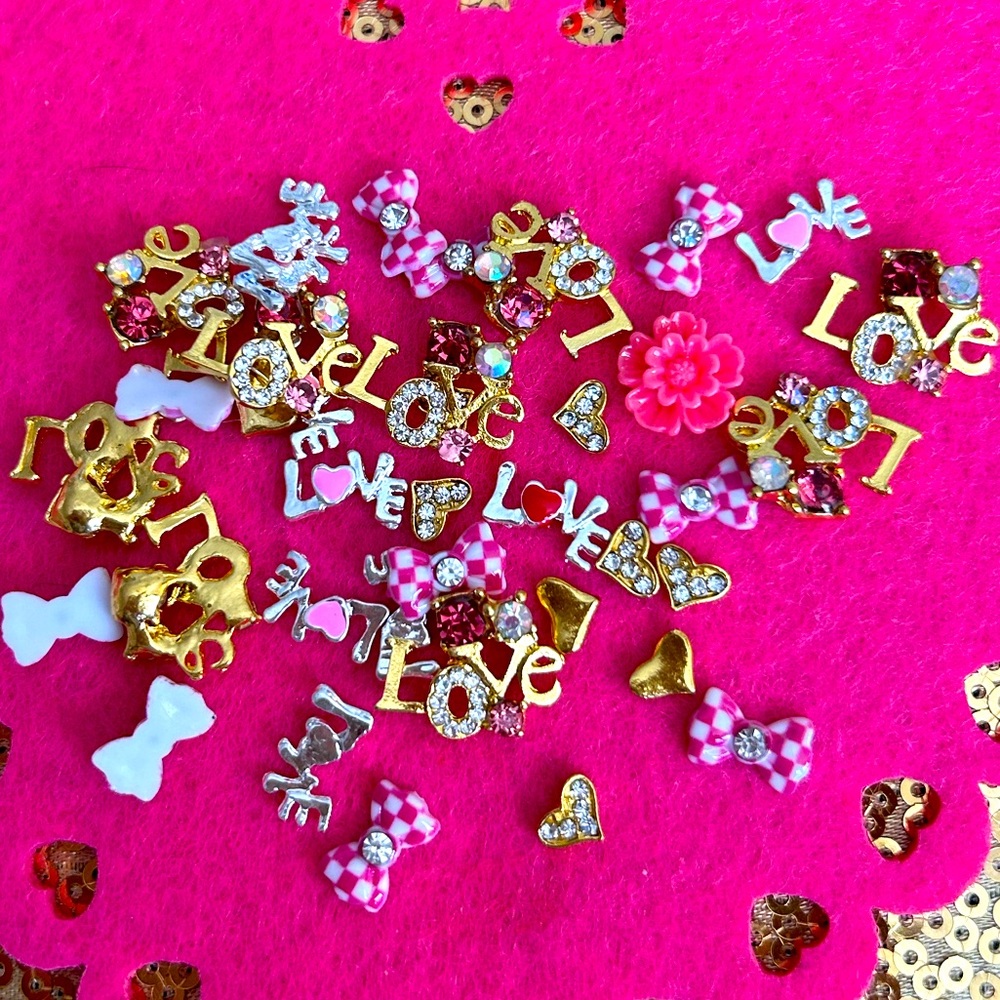 35pcs 3d Valentines Nail Art